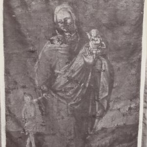 Borów Polski - chorągiew procesyjna Matka Boża z Dzieciątkiem i św. Janem Chrzcicielem fot.1967